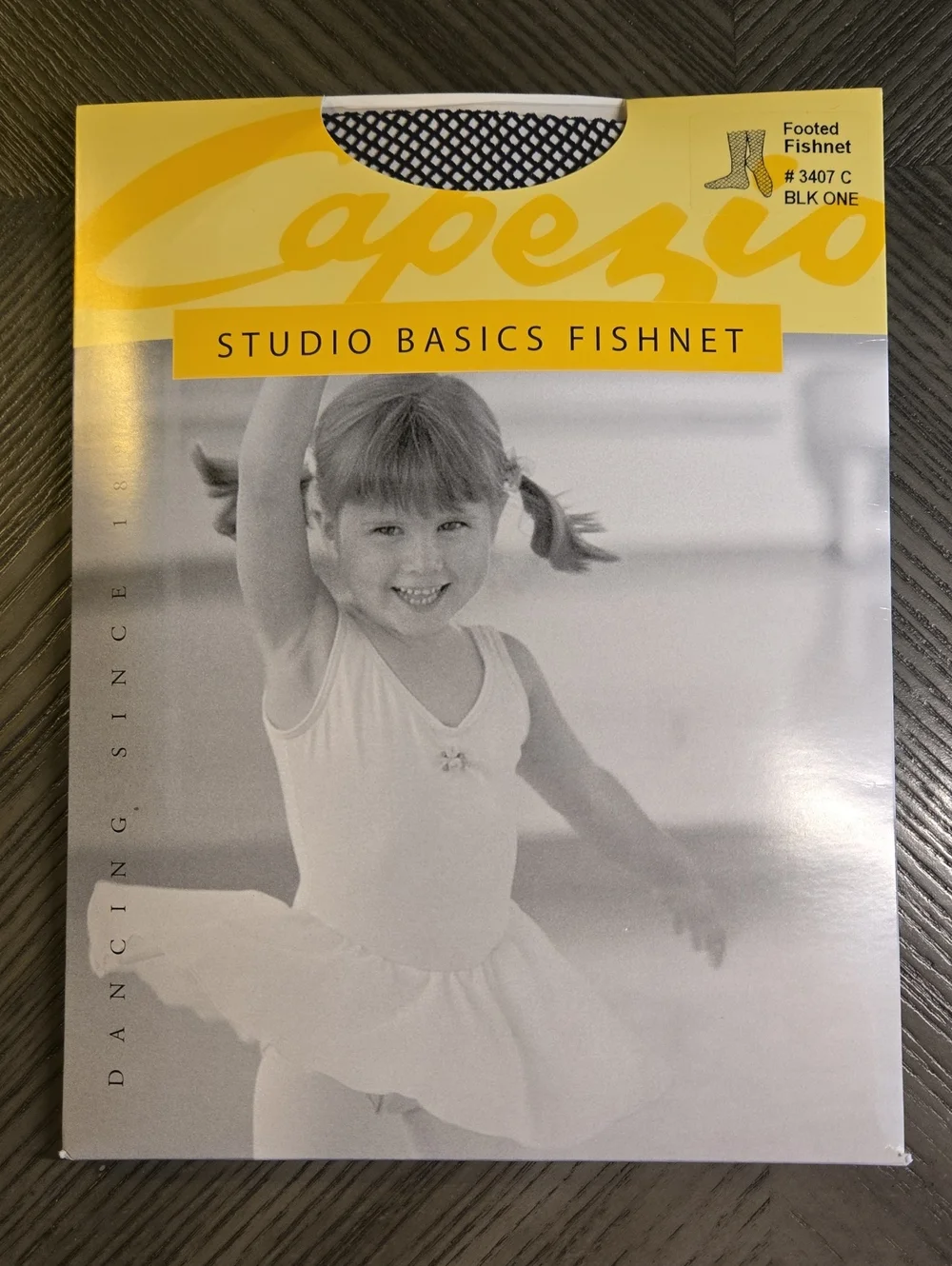 Capezio Kids Studio Basics Fishnet Footed Tights - Black